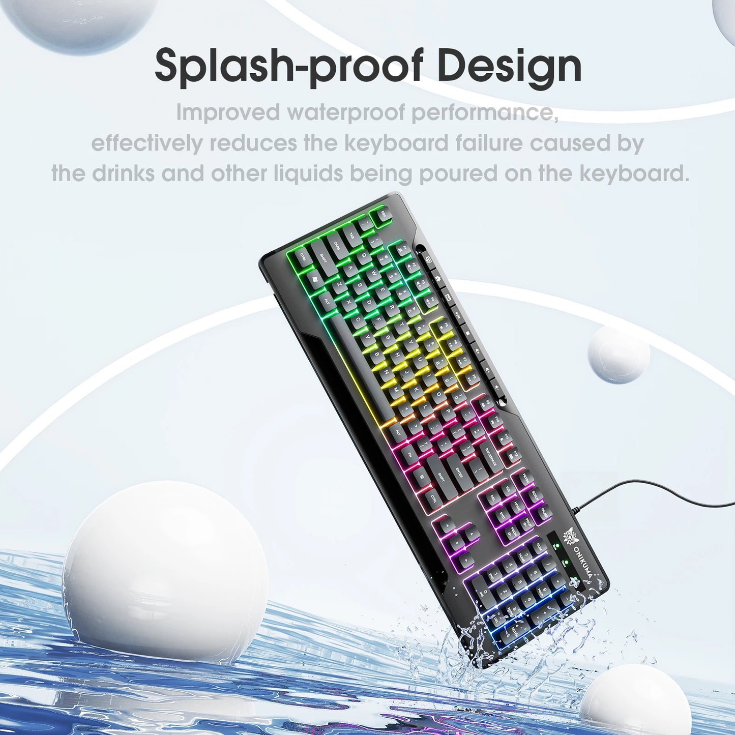 G32 Mechanical Gaming Keyboard with RGB Light 104 Key Backlight Keyboard for Windows/Mac/Ios/Android