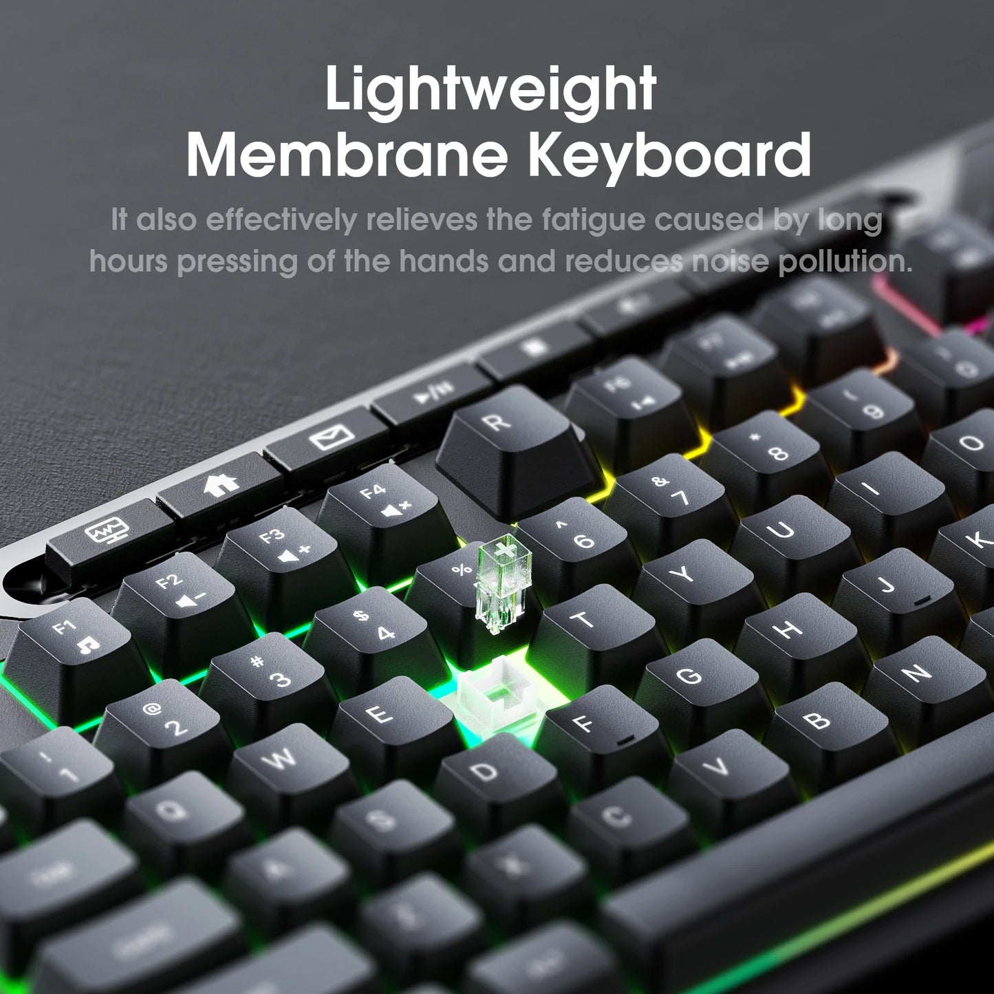 G32 Mechanical Gaming Keyboard with RGB Light 104 Key Backlight Keyboard for Windows/Mac/Ios/Android