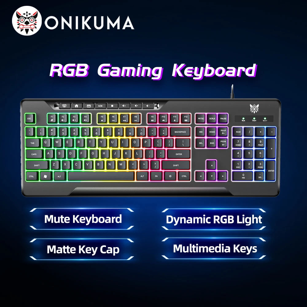 G32 Mechanical Gaming Keyboard with RGB Light 104 Key Backlight Keyboard for Windows/Mac/Ios/Android