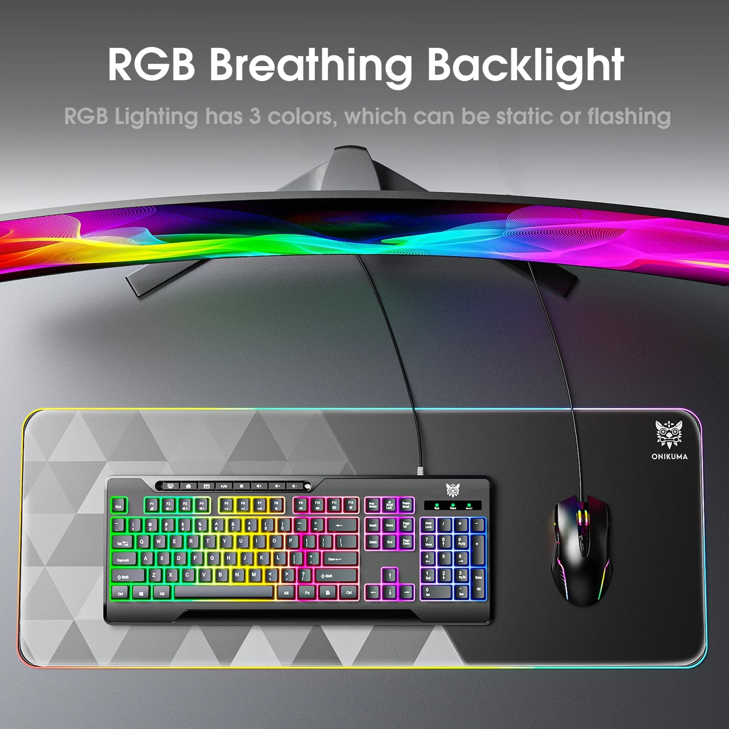 G32 Mechanical Gaming Keyboard with RGB Light 104 Key Backlight Keyboard for Windows/Mac/Ios/Android