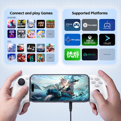 Type-C Wired Bluetooth Android IOS Computer Streaming PS Handle