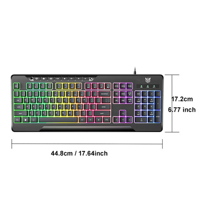 G32 Mechanical Gaming Keyboard with RGB Light 104 Key Backlight Keyboard for Windows/Mac/Ios/Android