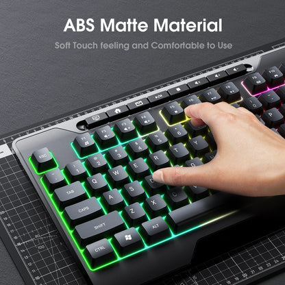 G32 Mechanical Gaming Keyboard with RGB Light 104 Key Backlight Keyboard for Windows/Mac/Ios/Android