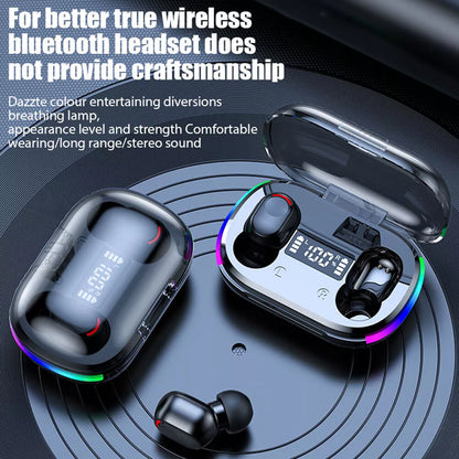 Mini Wireless Earbuds - Earbud Headphones with Digital Display Bluetooth Earbuds TWS 5.3 Wireless Headphones Earphone Waterproof for All Phones